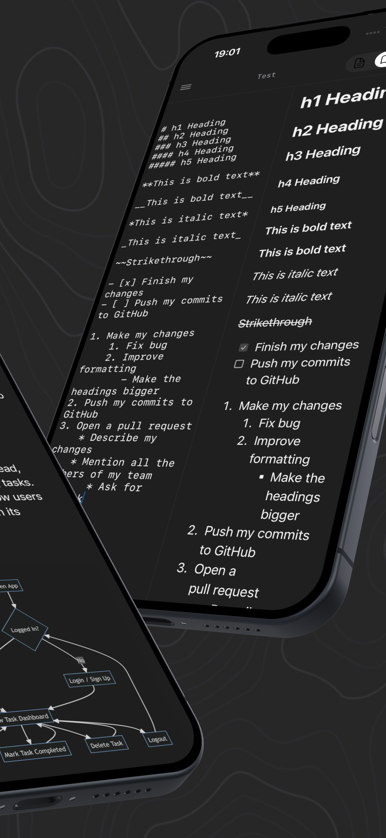 MarkdownEditor iPhone screenshot 2